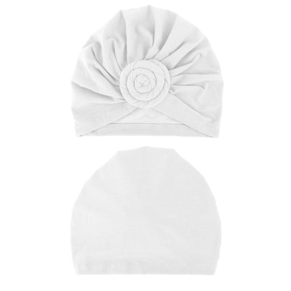 DRESHOW 5 Pack Knotted Headwraps for Women African Turban Pre-Knotted Beanie Headwraps Hair Covers