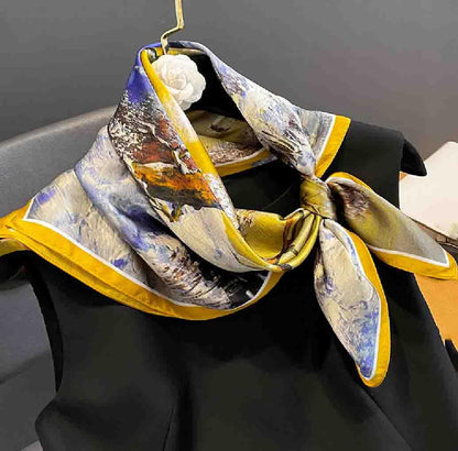 Acotavie Scarfs for Women Dressy Fashion Scarves Long Floral Pattern Scarf