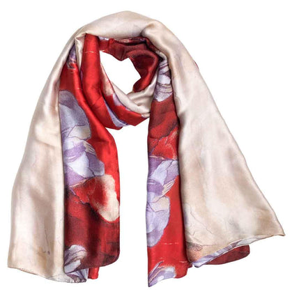 Acotavie Scarfs for Women Dressy Fashion Scarves Long Floral Pattern Scarf