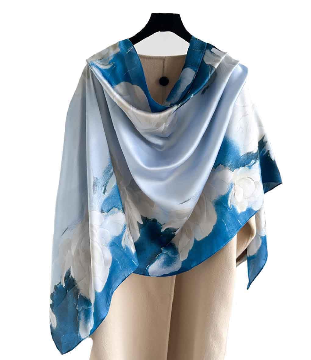 Acotavie Scarfs for Women Dressy Fashion Scarves Long Floral Pattern Scarf