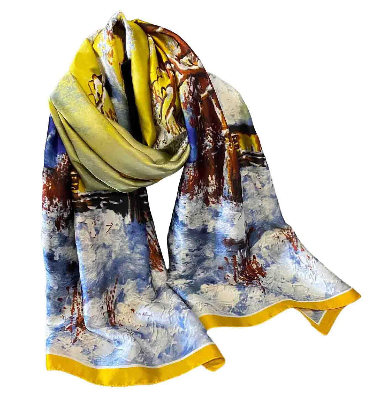Acotavie Scarfs for Women Dressy Fashion Scarves Long Floral Pattern Scarf