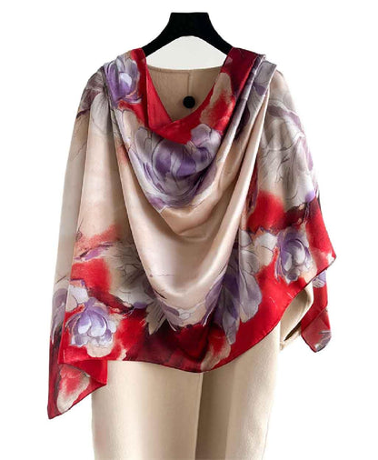 Acotavie Scarfs for Women Dressy Fashion Scarves Long Floral Pattern Scarf