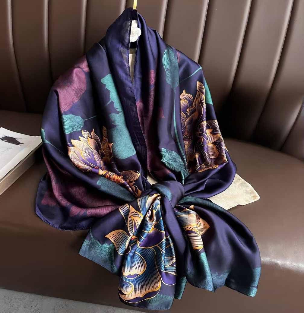 Acotavie Scarfs for Women Dressy Fashion Scarves Long Floral Pattern Scarf