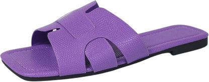 Women's Dressy Casual Flat Sandals, Elegant Comfortable Slip-On Slides with Textured Upper, Versatile Dressy Style for Everyday Wear (Copy) (Copy) (Copy) (Copy) (Copy) (Copy)