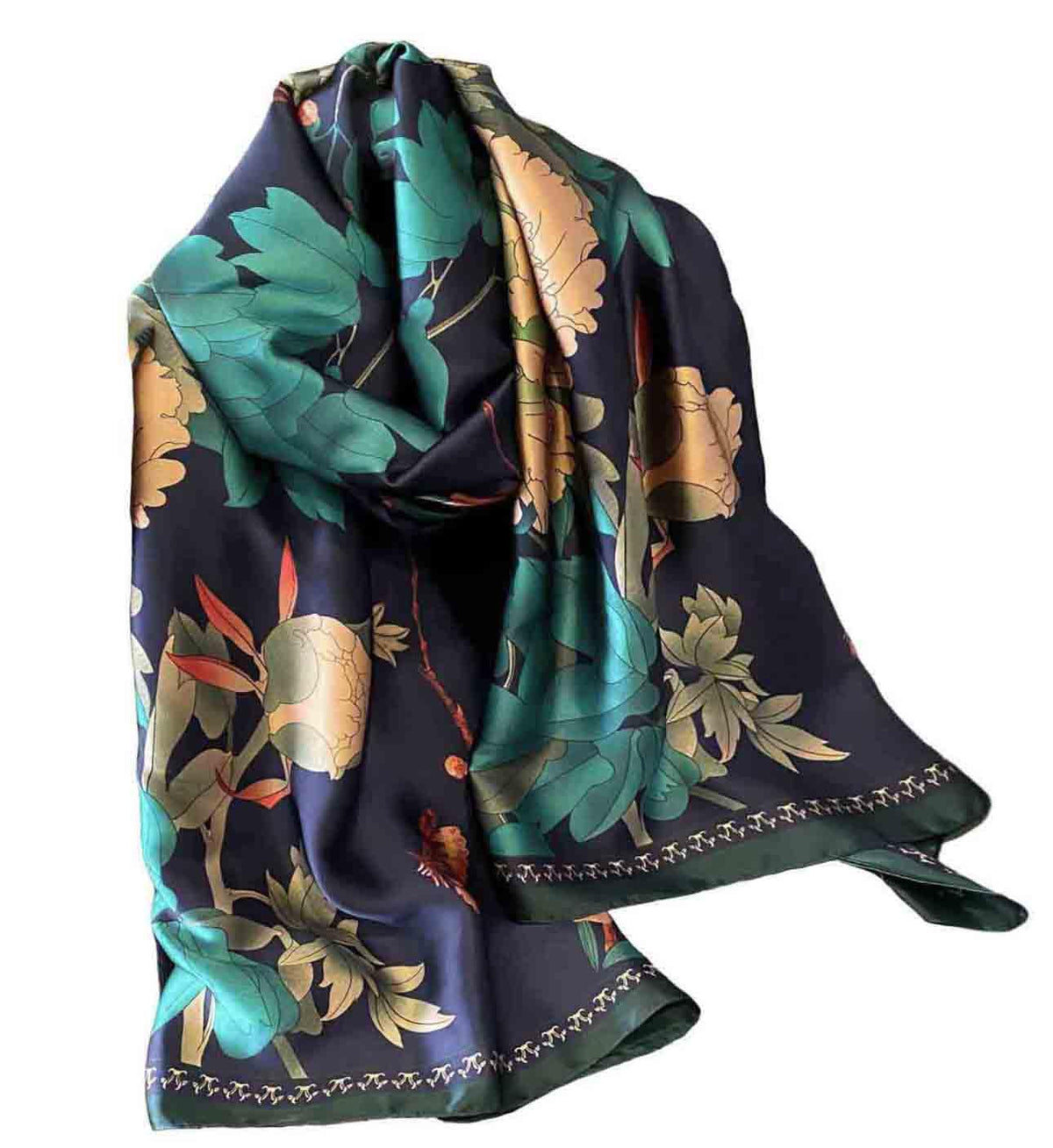 Acotavie Scarfs for Women Dressy Fashion Scarves Long Floral Pattern Scarf