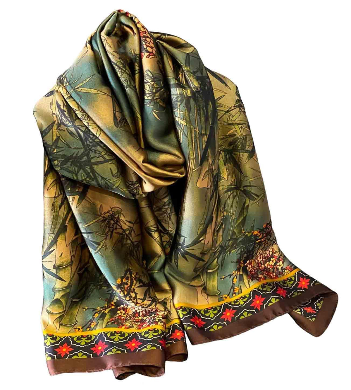 Acotavie Scarfs for Women Dressy Fashion Scarves Long Floral Pattern Scarf