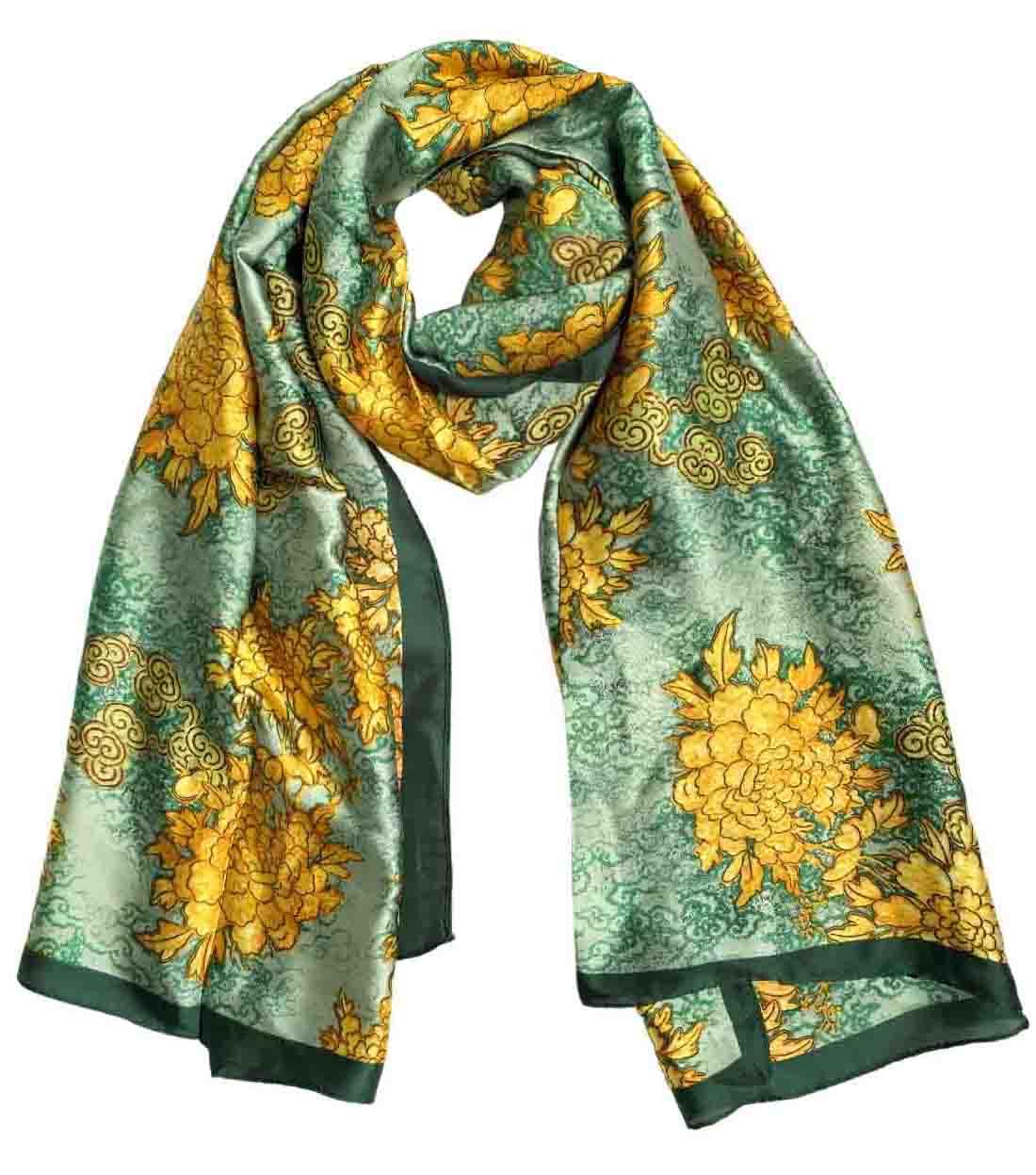 Acotavie Scarfs for Women Dressy Fashion Scarves Long Floral Pattern Scarf