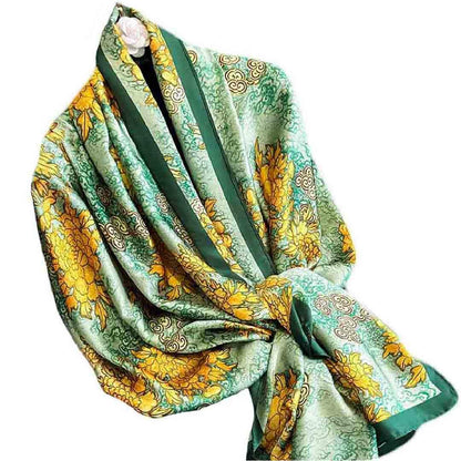 Acotavie Scarfs for Women Dressy Fashion Scarves Long Floral Pattern Scarf