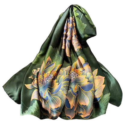 Acotavie Scarfs for Women Dressy Fashion Scarves Long Floral Pattern Scarf