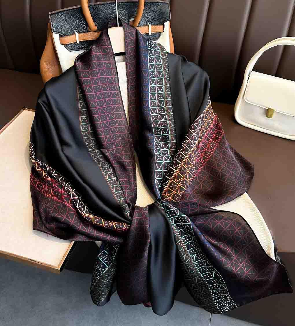 Acotavie Scarfs for Women Dressy Fashion Scarves Long Floral Pattern Scarf
