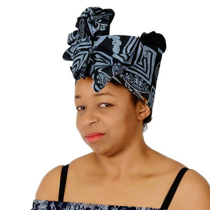 Ankara African Print Soft Headwraps Headband Long Hair Head Wrap Scarf Turban Tie Jersey Knit African head wraps