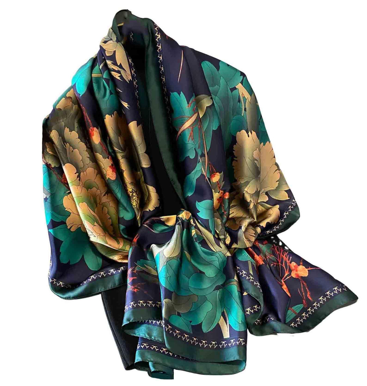 Acotavie Scarfs for Women Dressy Fashion Scarves Long Floral Pattern Scarf