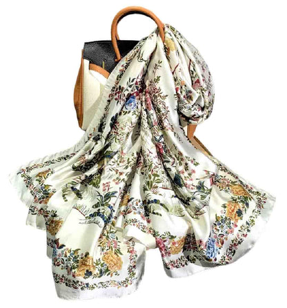 Acotavie Scarfs for Women Dressy Fashion Scarves Long Floral Pattern Scarf