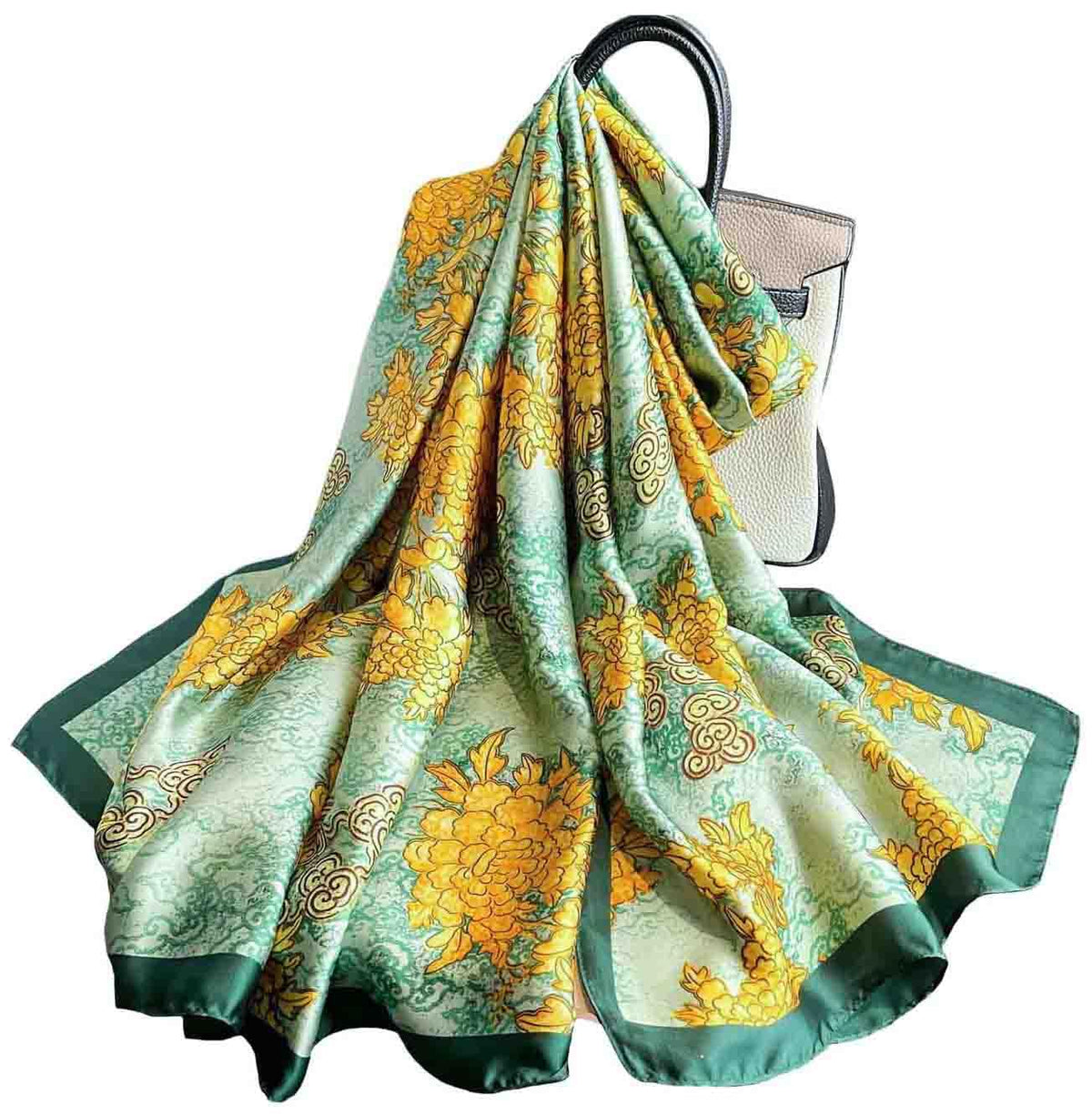 Acotavie Scarfs for Women Dressy Fashion Scarves Long Floral Pattern Scarf
