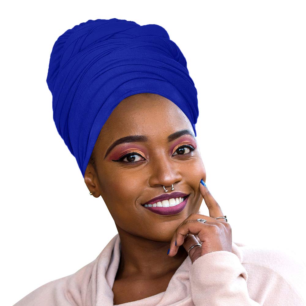 Ankara African Print Soft Headwraps Headband Long Hair Head Wrap Scarf Turban Tie Jersey Knit African head wraps
