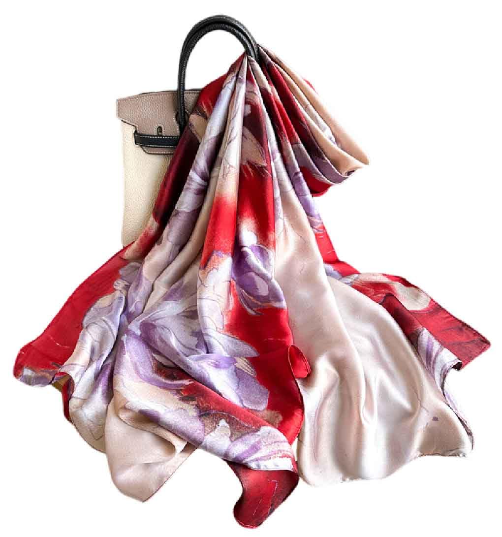 Acotavie Scarfs for Women Dressy Fashion Scarves Long Floral Pattern Scarf