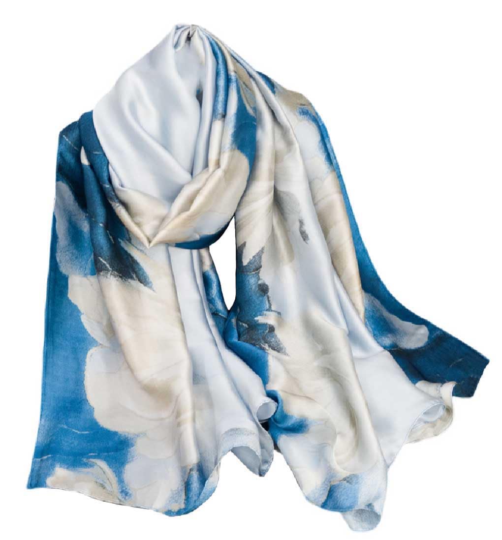Acotavie Scarfs for Women Dressy Fashion Scarves Long Floral Pattern Scarf