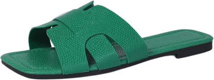 Women's Dressy Casual Flat Sandals, Elegant Comfortable Slip-On Slides with Textured Upper, Versatile Dressy Style for Everyday Wear (Copy) (Copy) (Copy)