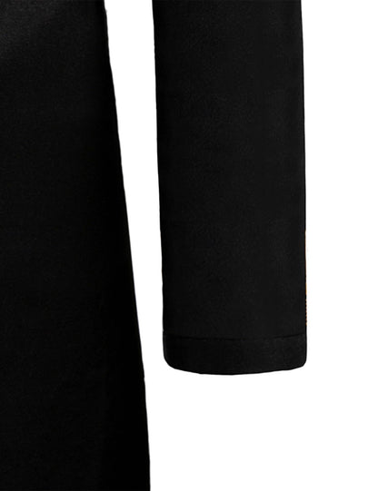 LucMatton Men's 2 Piece Outfits Long Sleeve Button Down African Dashiki Shirts and Pants Set Traditional Ethnic Suits