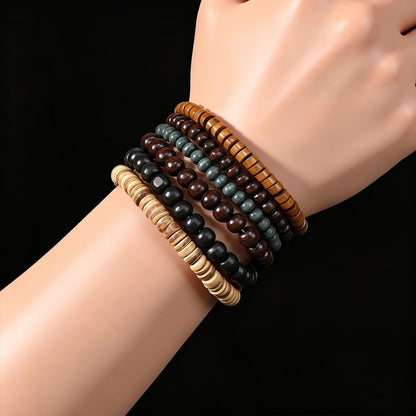 Gothic Bracelet Adjustable Punk Braided Leather Multilayer Grunge Set Bracelets Emo Metal Cuff Wrap Bangles Meaningful Gift