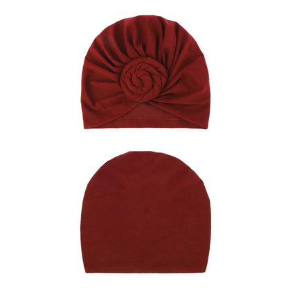 DRESHOW 5 Pack Knotted Headwraps for Women African Turban Pre-Knotted Beanie Headwraps Hair Covers