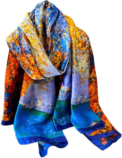 Acotavie Scarfs for Women Dressy Fashion Scarves Long Floral Pattern Scarf