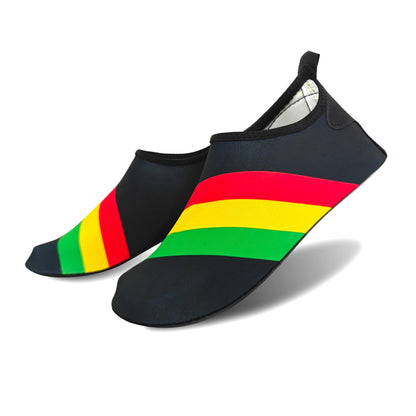 Water Shoes for Women and Men Quick-Dry Swim Beach Shoes for Outdoor Surfing Yoga Exercise Jamaica Flag Caribbean Reggae Rasta