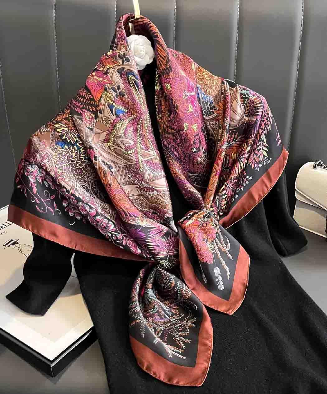 Acotavie Scarfs for Women Dressy Fashion Scarves Long Floral Pattern Scarf