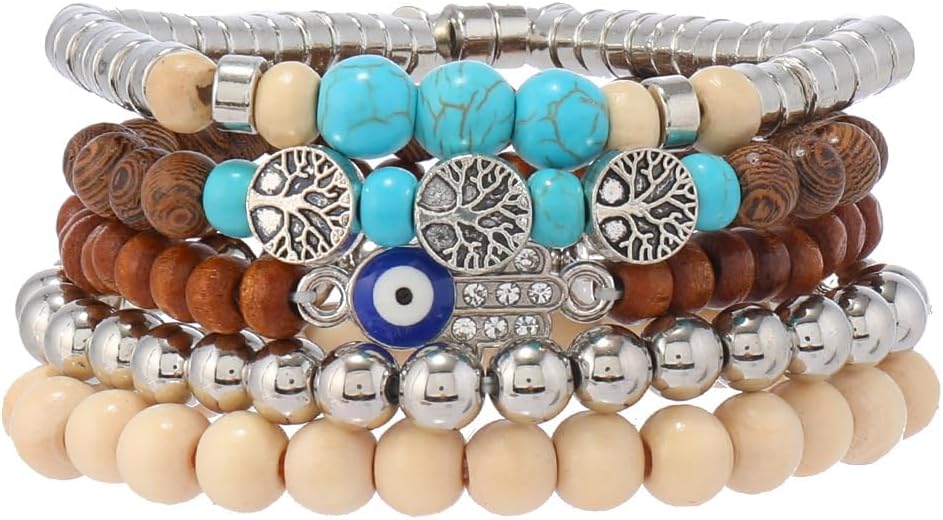 Gothic Bracelet Adjustable Punk Braided Leather Multilayer Grunge Set Bracelets Emo Metal Cuff Wrap Bangles Meaningful Gift