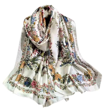 Acotavie Scarfs for Women Dressy Fashion Scarves Long Floral Pattern Scarf