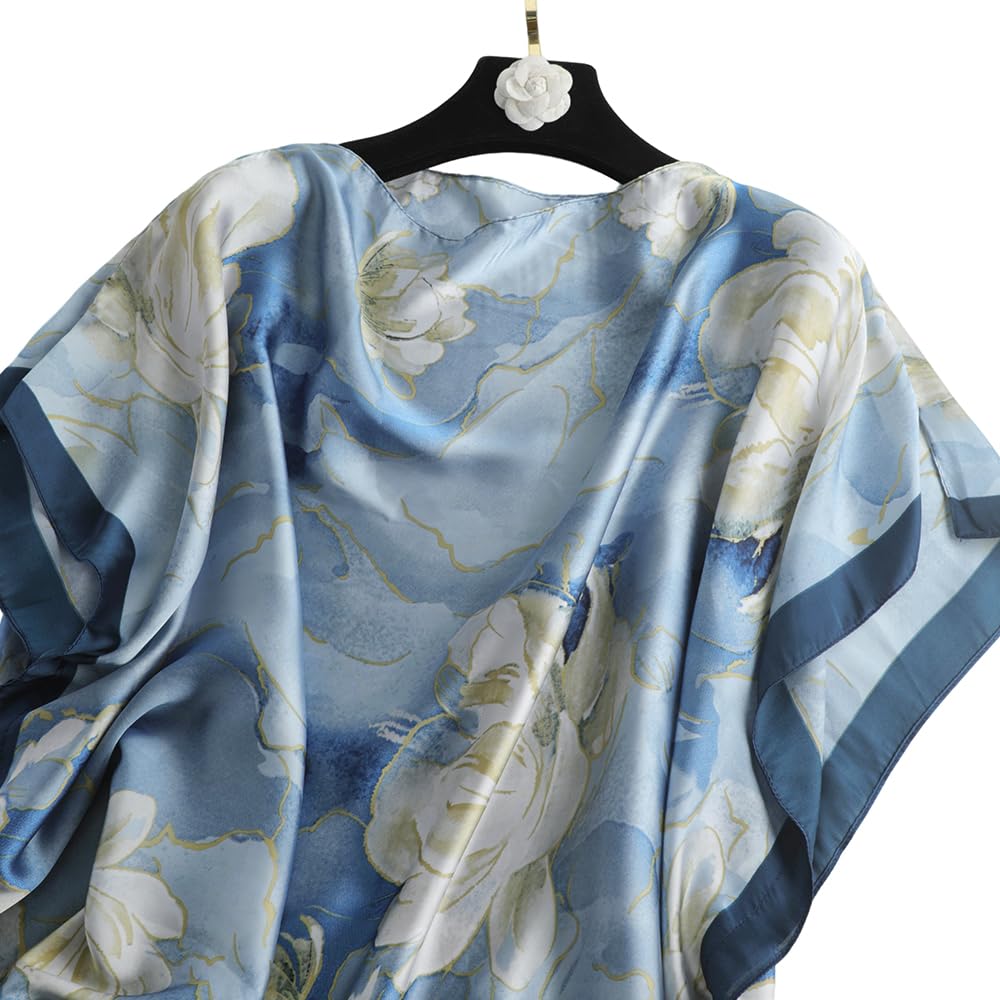 Moo Moos for Women Kaftan Dresses+Scarf for Women Plus Size Bathing Suit Cover up Caftan Maxi Beach Dresses