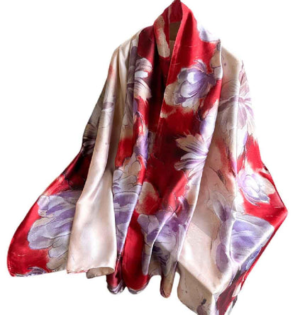 Acotavie Scarfs for Women Dressy Fashion Scarves Long Floral Pattern Scarf