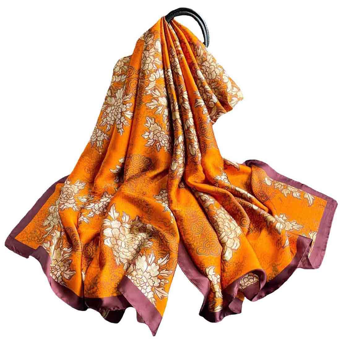 Acotavie Scarfs for Women Dressy Fashion Scarves Long Floral Pattern Scarf