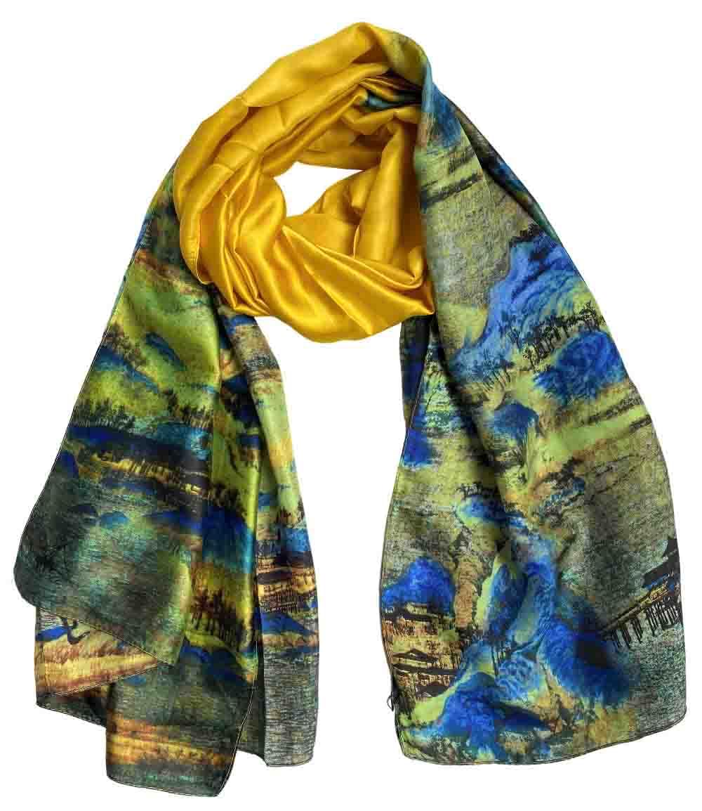 Acotavie Scarfs for Women Dressy Fashion Scarves Long Floral Pattern Scarf