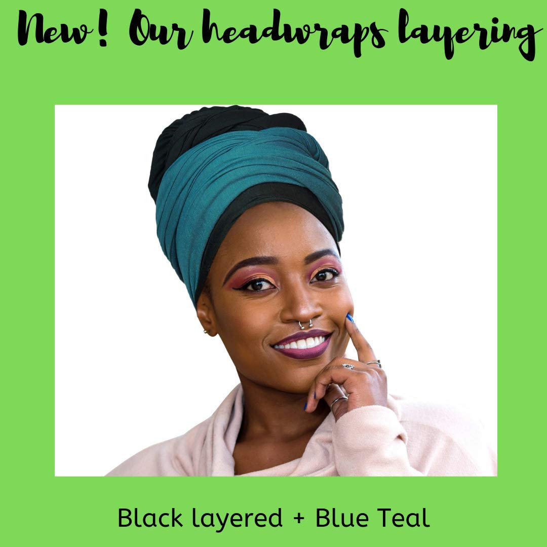 Ankara African Print Soft Headwraps Headband Long Hair Head Wrap Scarf Turban Tie Jersey Knit African head wraps