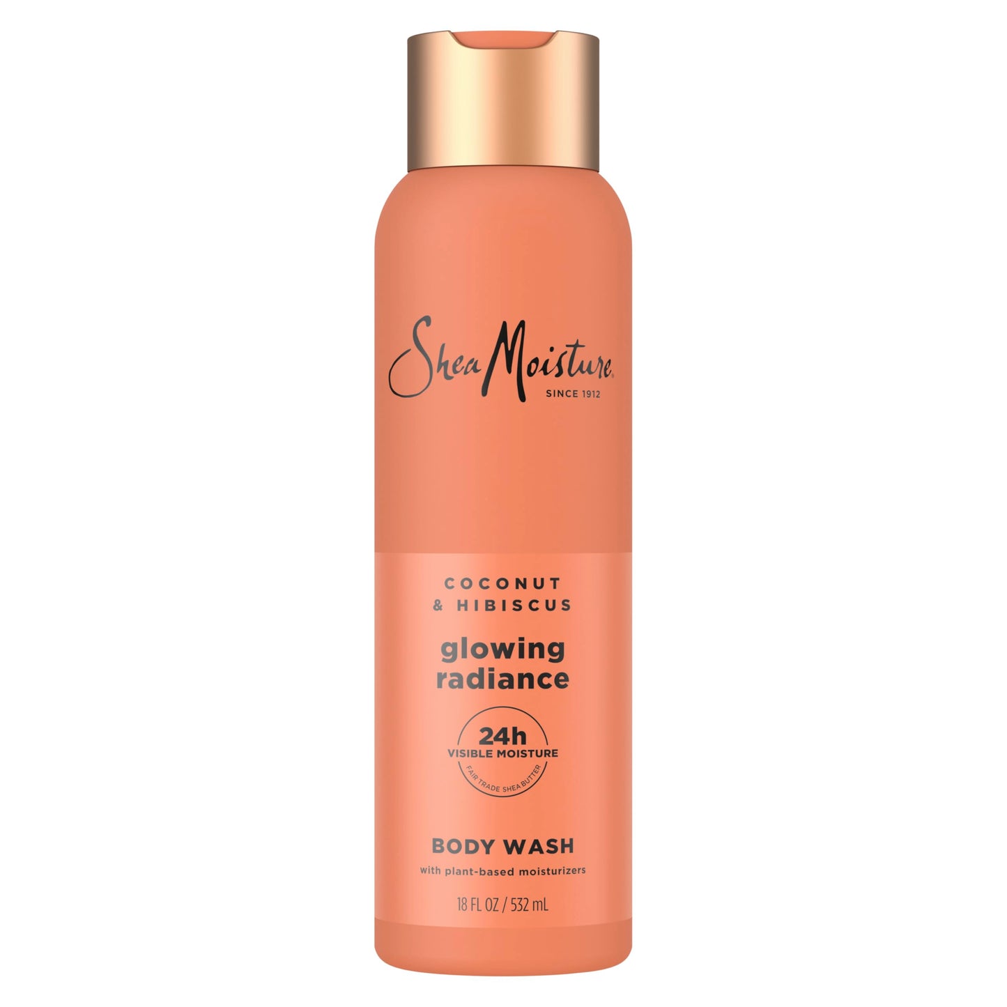 SheaMoisture African Black Soap Body Wash Calm and clearing body wash for 24H Visible Moisture for Healthy, Glowing 18 Oz