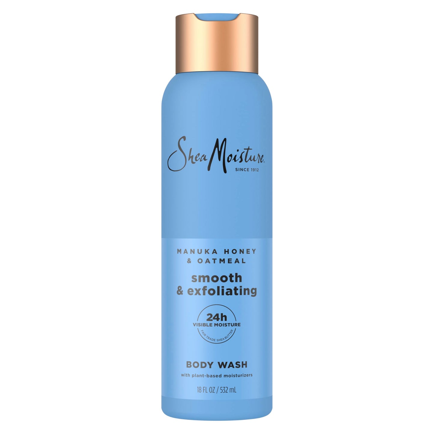 SheaMoisture African Black Soap Body Wash Calm and clearing body wash for 24H Visible Moisture for Healthy, Glowing 18 Oz