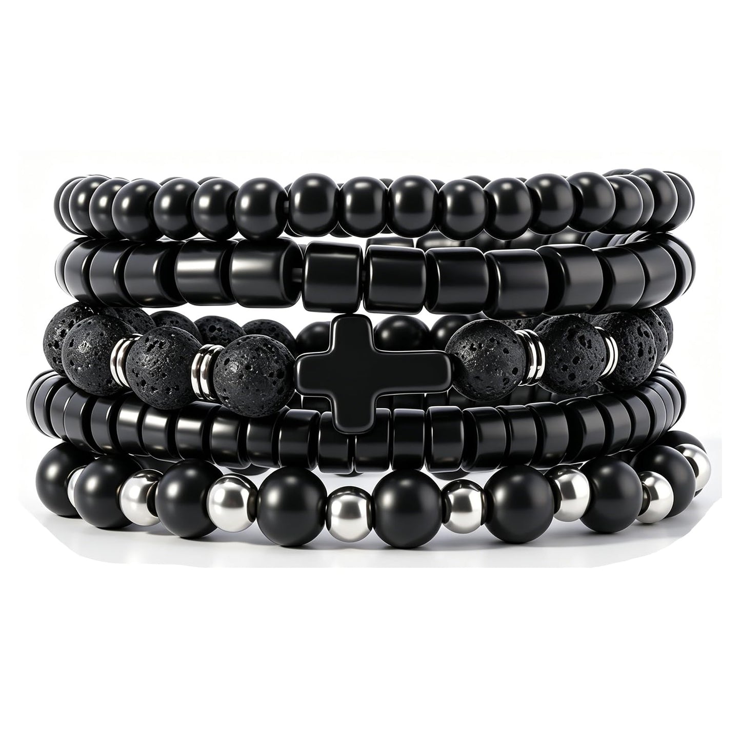 Gothic Bracelet Adjustable Punk Braided Leather Multilayer Grunge Set Bracelets Emo Metal Cuff Wrap Bangles Meaningful Gift