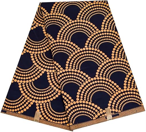 Kente nyama African Ankara Prints Wax Fabric 3 Yard African Fabric for Party Dress Craft DIY Sewing Textile Polyester Nigeria Tissu