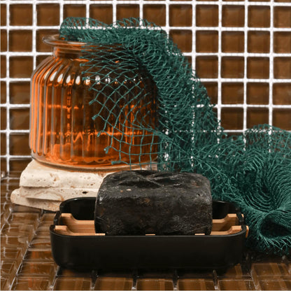 Bellanomi Clarifying African Black Soap Bar for Acne Dark Spots & Oily Skin Authentic Sourced from Nigeria All Natural Cleanser for Face & Body 5 oz