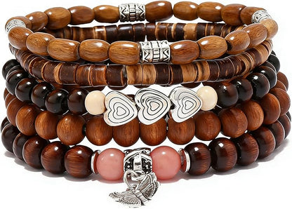 Gothic Bracelet Adjustable Punk Braided Leather Multilayer Grunge Set Bracelets Emo Metal Cuff Wrap Bangles Meaningful Gift