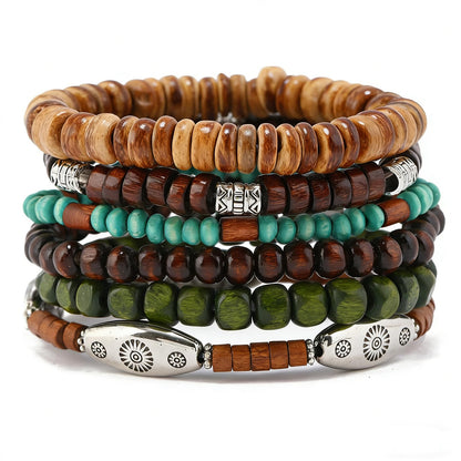 Gothic Bracelet Adjustable Punk Braided Leather Multilayer Grunge Set Bracelets Emo Metal Cuff Wrap Bangles Meaningful Gift