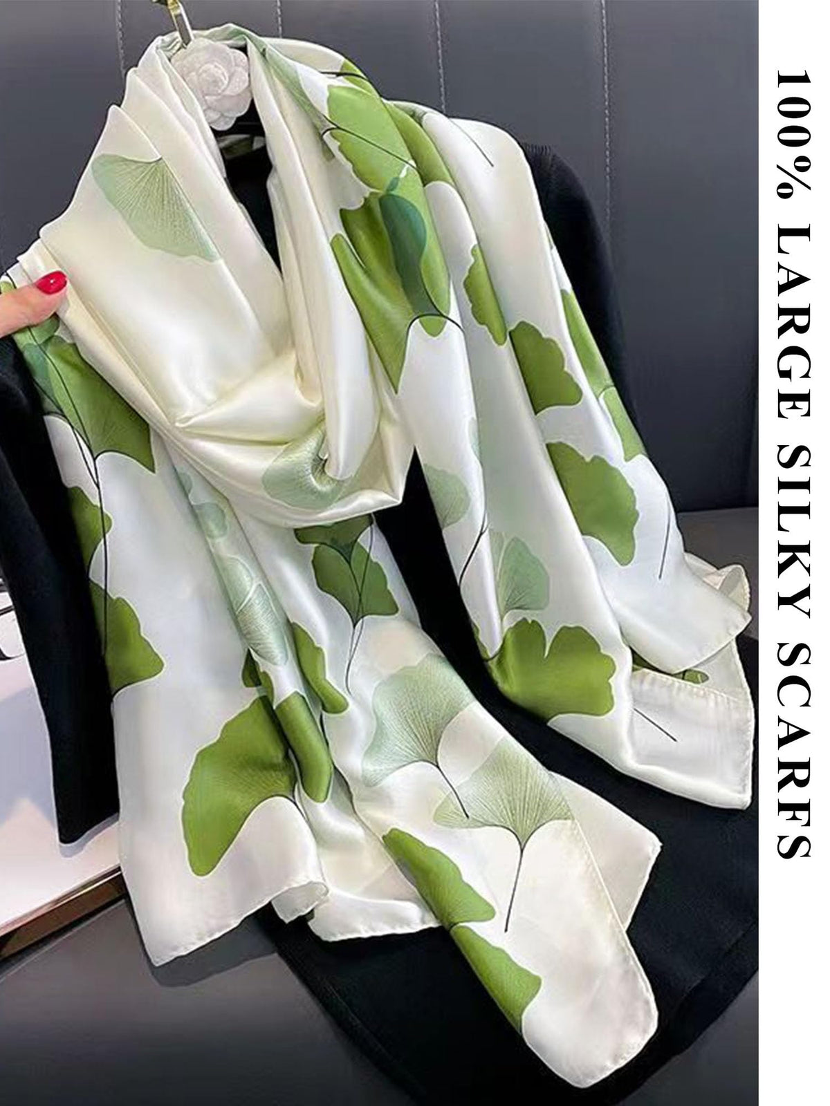 Large Shawl Scarf For Women Lightweight Wraps Silky Headscarf Long Sunscreen Scarfs