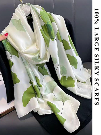 Large Shawl Scarf For Women Lightweight Wraps Silky Headscarf Long Sunscreen Scarfs