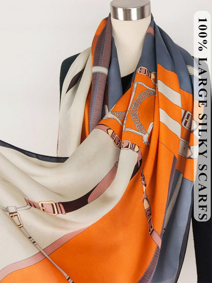 Large Shawl Scarf For Women Lightweight Wraps Silky Headscarf Long Sunscreen Scarfs