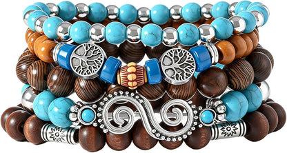 Gothic Bracelet Adjustable Punk Braided Leather Multilayer Grunge Set Bracelets Emo Metal Cuff Wrap Bangles Meaningful Gift