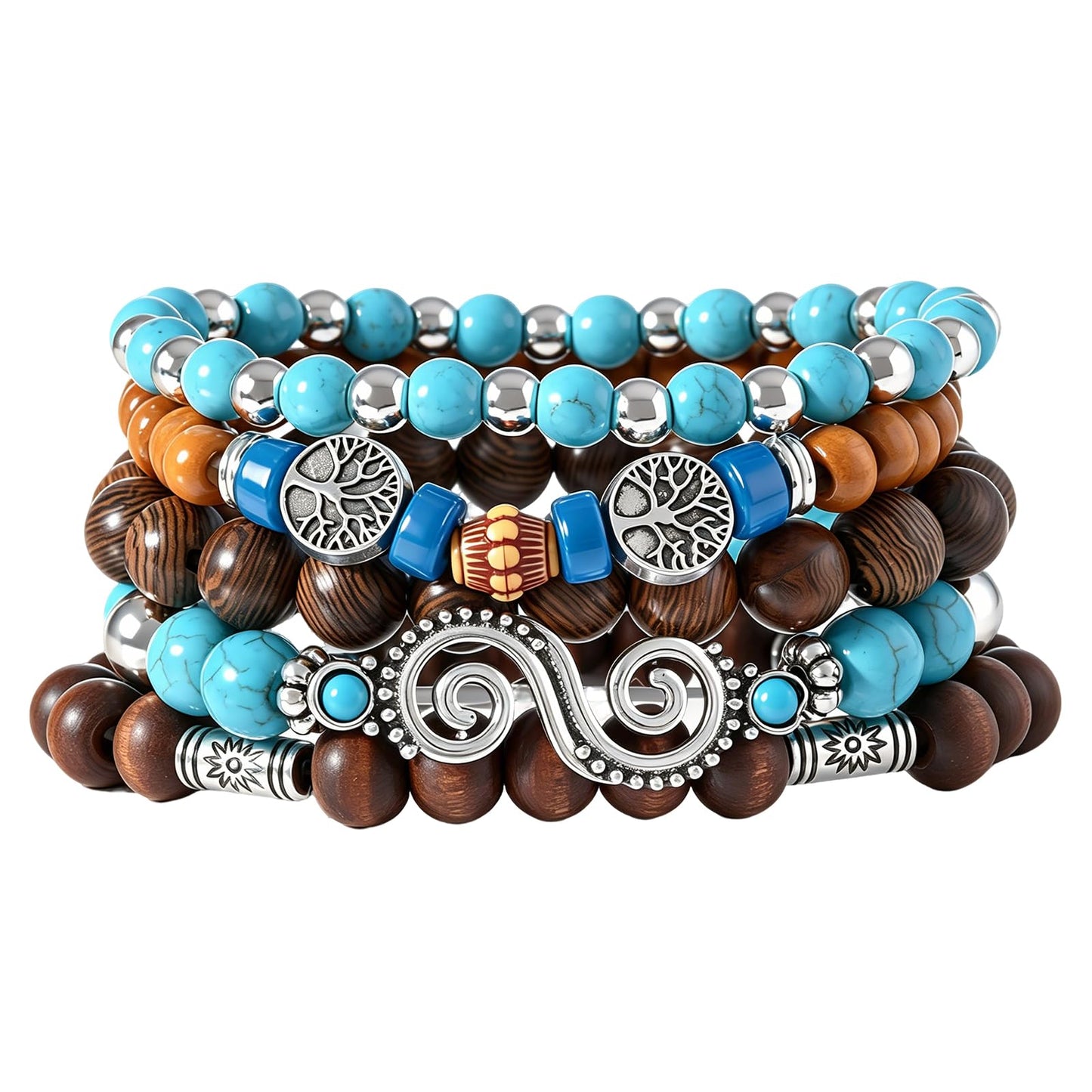Gothic Bracelet Adjustable Punk Braided Leather Multilayer Grunge Set Bracelets Emo Metal Cuff Wrap Bangles Meaningful Gift