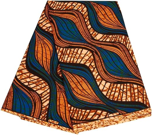 Kente nyama African Ankara Prints Wax Fabric 3 Yard African Fabric for Party Dress Craft DIY Sewing Textile Polyester Nigeria Tissu