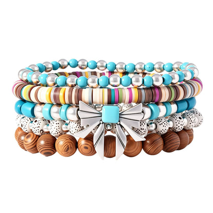 Gothic Bracelet Adjustable Punk Braided Leather Multilayer Grunge Set Bracelets Emo Metal Cuff Wrap Bangles Meaningful Gift