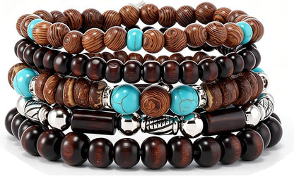 Gothic Bracelet Adjustable Punk Braided Leather Multilayer Grunge Set Bracelets Emo Metal Cuff Wrap Bangles Meaningful Gift